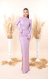 Jula - High Neck with side slit dress